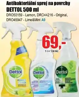 EVA Antibakteriální sprej na povrchy DETTOL nabídka