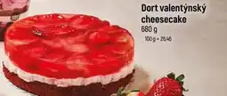 Globus Dort valentýnský cheesecake nabídka