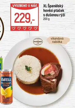 Globus XL Španělský hovězí ptáček s dušenou rýží nabídka