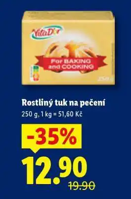Lidl Rostlinný tuk na pečení nabídka
