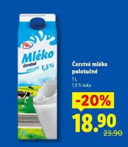 Lidl Čerstvé mléko polotučné nabídka