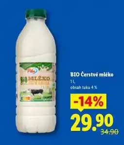 Lidl BIO ČERSTVÉ MLÉKO nabídka
