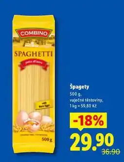 Lidl Špagety nabídka