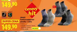 Lidl CRIVIT Funkční outdoorové ponožky – 2 páry nabídka