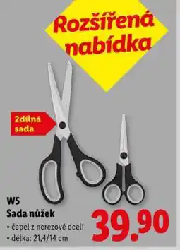 Lidl W5 Sada nůžek nabídka