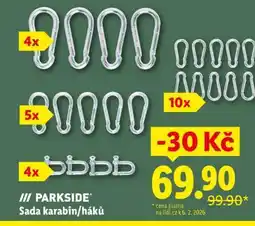 Lidl PARKSIDE Sada karabin/háků nabídka