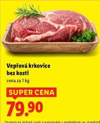 Lidl Vepřová krkovice bez kosti nabídka