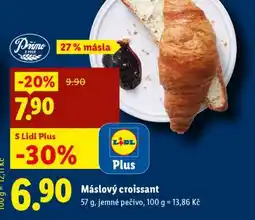 Lidl Máslový croissant nabídka