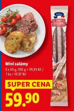 Lidl MINI SALÁMY nabídka