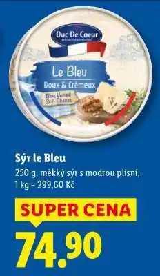 Lidl SÝR LE BLEU nabídka