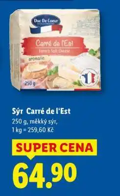 Lidl SÝR CARRÉ DE L'EST nabídka