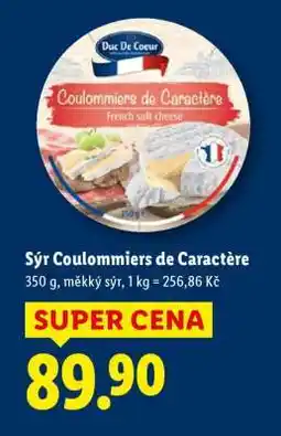 Lidl SÝR COULOMMIERS DE CARACTÈRE nabídka