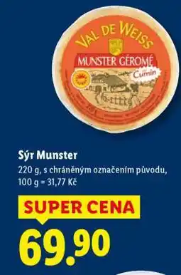 Lidl Sýr Munster nabídka