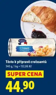 Lidl TĚSTO K PŘÍPRAVĚ CROISSANTŮ nabídka