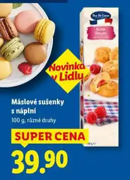 Lidl Máslové sušenky s náplní nabídka