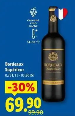 Lidl BORDEAUX SUPÉRIEUR nabídka