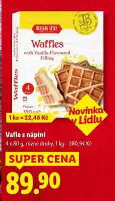 Lidl VAFLE S NÁPLNÍ nabídka