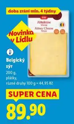 Lidl Belgický sýr nabídka