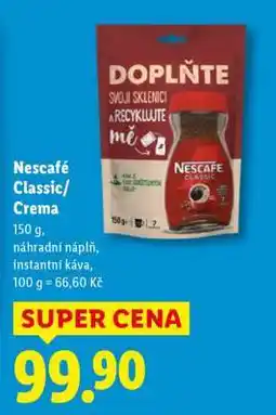Lidl Nescafé Classic, Crema nabídka