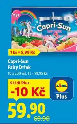 Lidl CAPRI-SUN FAIRY DRINK nabídka