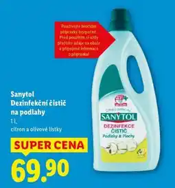 Lidl SANYTOL DEZINFEKČNÍ ČISTIČ NA PODLAHY nabídka