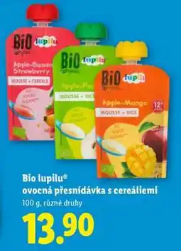 Lidl Bio lupilu ovocná přesnídávka s cereáliemi nabídka