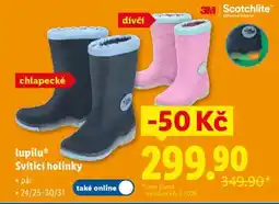 Lidl lupilu Svítící holínky nabídka