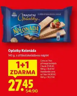 Lidl OPLATKY KOLONÁDA nabídka