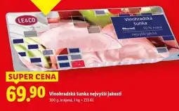 Lidl Vinohradská šunka nejvyšší jakosti nabídka