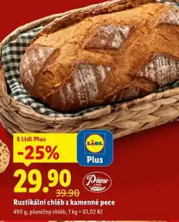 Lidl Rustikální chléb z kamenné pece nabídka