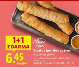 Lidl Burek se špenátem a sýrem nabídka