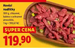 Lidl Hovězí nudličky nabídka