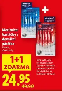 Lidl Mezizubní kartáčky / Dentální párátka nabídka