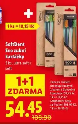 Lidl SOFTdent ECO zubní kartáčky nabídka