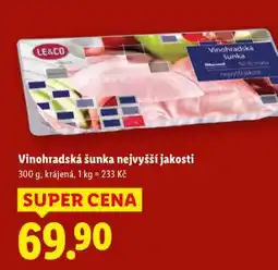 Lidl Vinohradská šunka nejvyšší jakosti nabídka