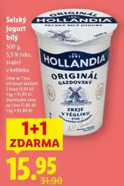 Lidl Selský jogurt bílý nabídka