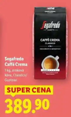 Lidl SEGAFREDO CAFFÉ CREMA nabídka