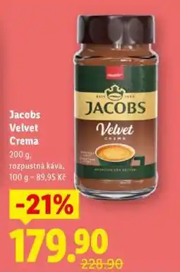 Lidl JACOBS VELVET CREMA nabídka