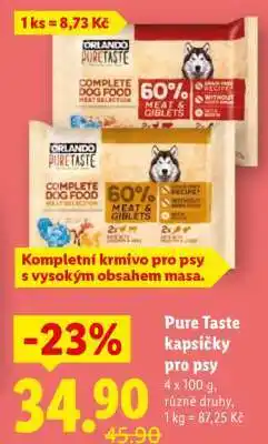 Lidl Pure Taste kapsičky pro psy nabídka