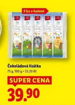 Lidl Čokoládová lízátka nabídka