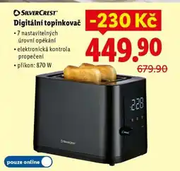 Lidl SilverCrest Digitální topinkovač nabídka