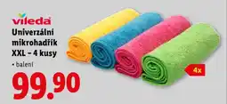 Lidl Vileda Univerzální mikrohadřík XXL – 4 kusy nabídka