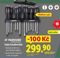 Lidl PARKSIDE PERFORMANCE Sada šroubováků nabídka