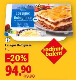 Lidl Lasagne bolognese nabídka