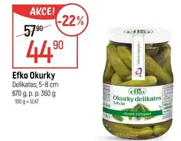 Globus Efko Okurky Delikates, 5-8 cm nabídka