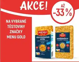 Globus Na vybrané těstoviny značky menu gold nabídka