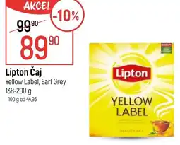 Globus Lipton Čaj Yellow Label, Earl Grey nabídka