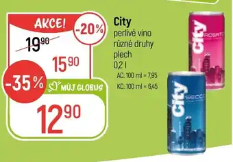 Globus City perlivé víno nabídka