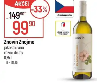 Globus Znovín Znojmo jakostní víno nabídka