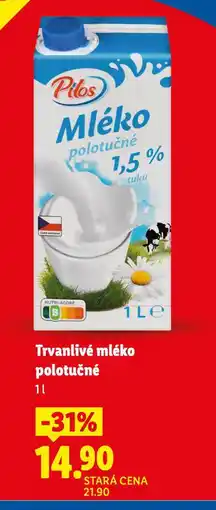 Lidl Trvanlivé mléko 1,5% nabídka